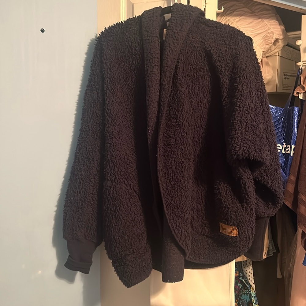 Navy Blue Nordic Beach Cardigan